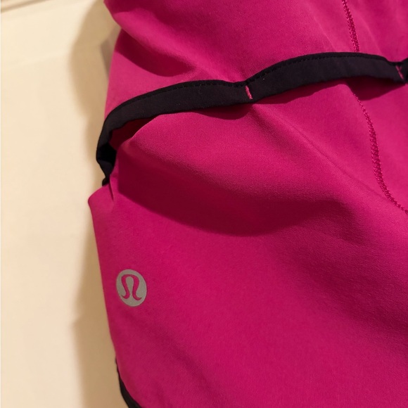 Lululemon Athletica Pink and Black Athletic Shorts - Picture 3 of 4